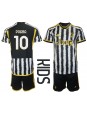 Juventus Paul Pogba #10 Heimtrikotsatz für Kinder 2023-24 Kurzarm (+ Kurze Hosen)